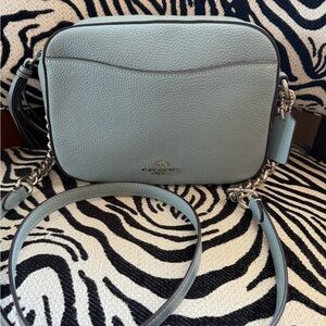 Coach Sky Blue Crossbody “Camara” bag
